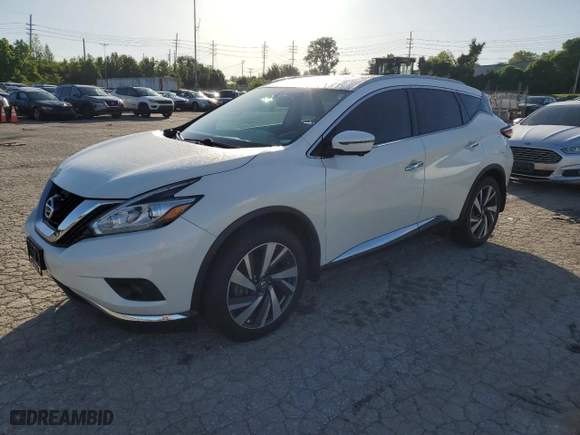 2018 Nissan Murano S with VIN 5N1AZ2MH7JN192085, listed as a Copart auction lot 56608984 with 80,543 mi miles and Salvage Title. Bid and sale history available at carsss.com. Image 1.