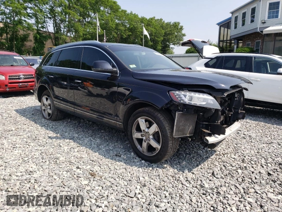 2015 Audi Q7 Premium Plus with VIN WA1LGAFE4FD003092, listed as a Copart auction lot 60500195 with 122,506 mi miles and Clean title. Bid and sale history available at DreamBid. Image 4.