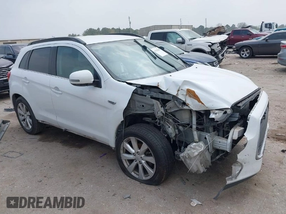 2015 Mitsubishi Outlander Sport 2.4 GT with VIN 4A4AP4AW0FE029030, listed as a IAAI auction lot 41782629 with 230,670 mi miles. Bid and sale history available at carsss.com. Image 1.