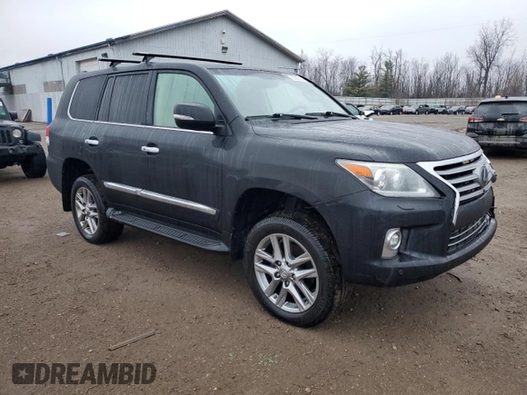 2015 Lexus LX 570 with VIN JTJHY7AX7F4184982, listed as a Copart auction lot 83942454 with 140,524 mi miles and Salvage Title. Bid and sale history available at DreamBid. Image 4.