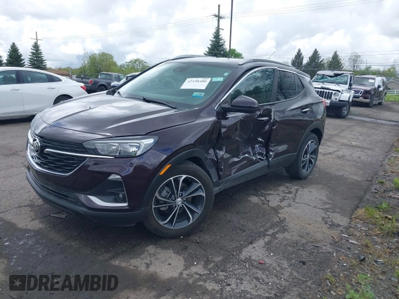 2021 Buick Encore GX Select with VIN KL4MMDSL2MB151382, listed as a IAAI auction lot 42198480 with 60,220 mi miles and . Bid and sale history available at DreamBid. Image 17.
