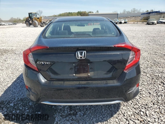 2019 Honda Civic LX with VIN 19XFC2F61KE011429, listed as a Copart auction lot 50883145 with 45,342 mi miles and Salvage Title. Bid and sale history available at DreamBid. Image 6.