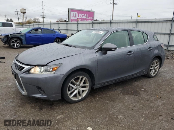 2017 Lexus CT with VIN JTHKD5BH5H2280462, listed as a Copart auction lot 79401114 with 158,496 mi miles and Salvage Title. Bid and sale history available at carsss.com. Image 1.