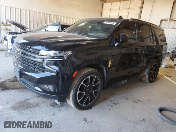 2022 Chevrolet Tahoe RST z VIN 1GNSCRKD5NR181319, wystawiony jako Copart lot #80559434 z przebiegiem 54 169 mil mil oraz Szkoda całkowita • Salvage title. Historia ofert i sprzedaży dostępna na DreamBid. Obrazek 1.