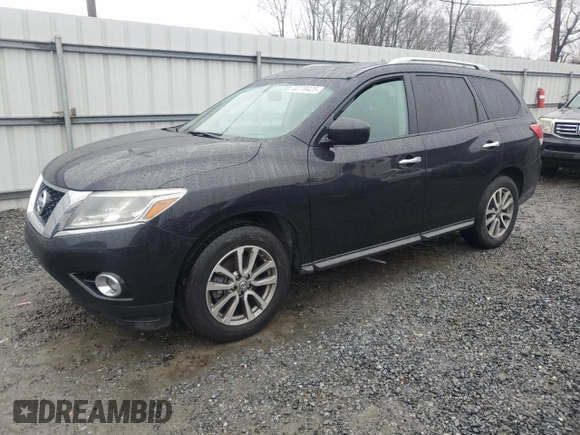 2016 Nissan Pathfinder SV with VIN 5N1AR2MNXGC617017, listed as a Copart auction lot 44770425 with 213,751 mi miles and Salvage Title. Bid and sale history available at carsss.com. Image 1.