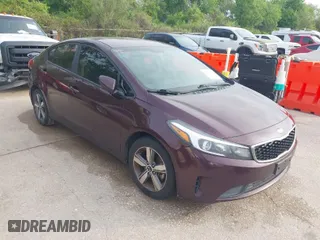 2018 Kia Forte LX with VIN 3KPFL4A7XJE251024, listed as a IAAI auction lot 41921462 with 117,849 mi miles. Bid and sale history available at carsss.com. Image 1.