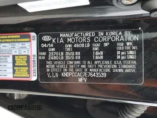 2014 Kia Sportage EX with VIN KNDPCCAC7E7643539, listed as a Copart auction lot 60168505 with 105,043 mi miles and Clean title. Bid and sale history available at DreamBid. Image 12.