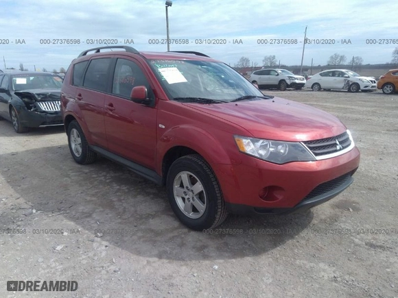 2009 Mitsubishi Outlander ES with VIN JA4LT21W89Z003623, listed as a IAAI auction lot 27376598 with 137,576 mi miles. Bid and sale history available at carsss.com. Image 1.