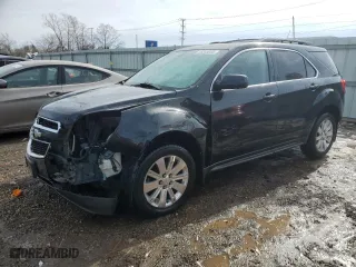 2011 Chevrolet Equinox LT w/2LT with VIN 2CNALPEC6B6472099, listed as a Copart auction lot 46343055 with 174,711 mi miles and Salvage Title. Bid and sale history available at carsss.com. Image 1.