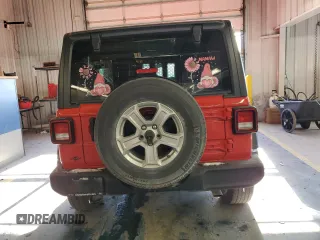 2021 Jeep Wrangler Unlimited Sport Altitude with VIN 1C4HJXDN3MW645713, listed as a Copart auction lot 86292884 with 58,072 mi miles and Salvage title. Bid and sale history available at DreamBid. Image 6.