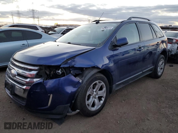 2013 Ford Edge SEL with VIN 2FMDK3J96DBB06267, listed as a Copart auction lot 84403014 with 192,050 mi miles and Salvage Title. Bid and sale history available at carsss.com. Image 1.