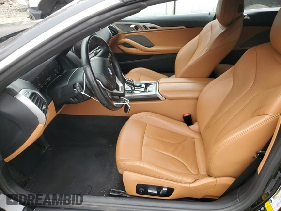2020 BMW 8 Series 840i with VIN WBADZ4C07LCE88649, listed as a Copart auction lot 46906535 with 38,604 mi miles and Salvage title. Bid and sale history available at DreamBid. Image 7.