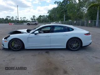 2018 Porsche Panamera 4 E-Hybrid with VIN WP0AE2A74JL130540, listed as a IAAI auction lot 42078444 with 65,981 mi miles and . Bid and sale history available at DreamBid. Image 14.