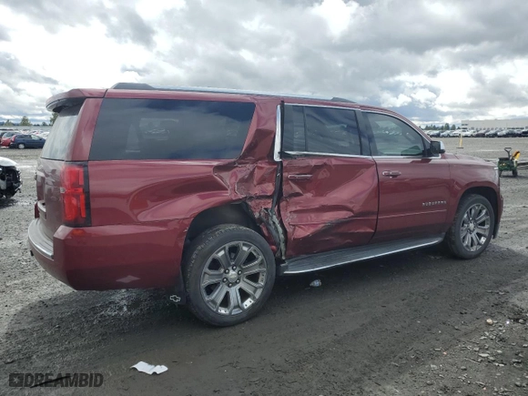 2017 Chevrolet Suburban Premier with VIN 1GNSKJKCXHR210202, listed as a Copart auction lot 51320895 with 146,273 mi miles and Salvage Title. Bid and sale history available at carsss.com. Image 3.