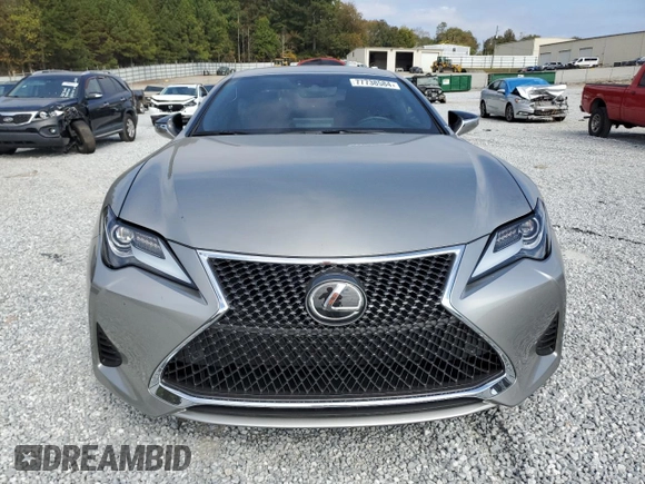 2024 Lexus RC with VIN JTHDA5BC2R5012782, listed as a Copart auction lot 77738584 with 4,192 mi miles and Salvage Title. Bid and sale history available at carsss.com. Image 5.