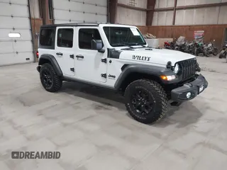 2023 Jeep Wrangler Sport S with VIN 1C4HJXDN2PW632584, listed as a IAAI auction lot 41965191 with 20,288 mi miles and . Bid and sale history available at DreamBid. Image 1.