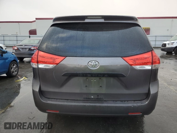 2012 Toyota Sienna with VIN 5TDZK3DC1CS199892, listed as a Copart auction lot 44409615 with 223,327 mi miles and Salvage Title. Bid and sale history available at carsss.com. Image 6.
