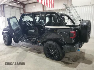 2024 Jeep Wrangler Sahara with VIN 1C4RJXP60RW257385, listed as a Copart auction lot 47660655 with 20,899 mi miles and Salvage title. Bid and sale history available at DreamBid. Image 2.