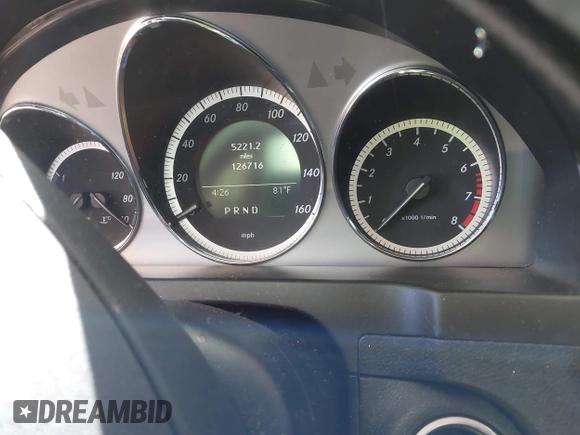 2010 Mercedes-Benz C-Class C 300 Sport with VIN WDDGF5EB5AR110968, listed as a IAAI auction lot 41819620 with 126,716 mi miles. Bid and sale history available at carsss.com. Image 7.