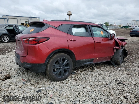 2020 Chevrolet Blazer RS с VIN 3GNKBKRS4LS641708, выставлен на аукционе Copart как лот 56632775 с пробегом 46 063 миль миль и Списание • Salvage title. История ставок и продаж доступна на DreamBid. Изображение 3.