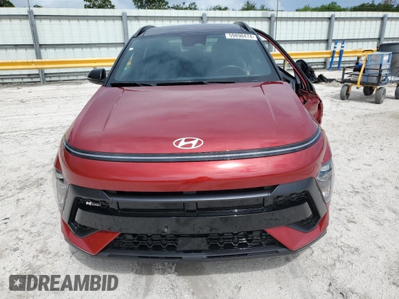 2024 Hyundai Kona N Line with VIN KM8HA3A36RU041051, listed as a Copart auction lot 59890474 with 2,910 mi miles and Salvage Title. Bid and sale history available at carsss.com. Image 5.