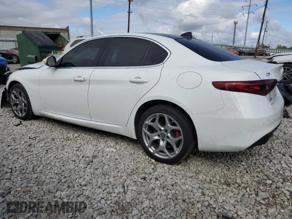 2020 Alfa Romeo Giulia Ti with VIN ZARFANBN2L7630701, listed as a Copart auction lot 75291064 with 0 mi miles and Salvage Title. Bid and sale history available at carsss.com. Image 2.