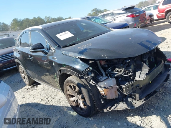 2018 Lexus NX with VIN JTJYARBZ1J2095980, listed as a IAAI auction lot 41638008 with 117,354 mi miles. Bid and sale history available at carsss.com. Image 1.