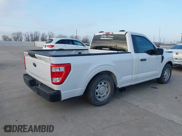 2022 Ford F-150 XL with VIN 1FTMF1C5XNKE03962, listed as a IAAI auction lot 41597950 with 28,296 mi miles. Bid and sale history available at carsss.com. Image 4.