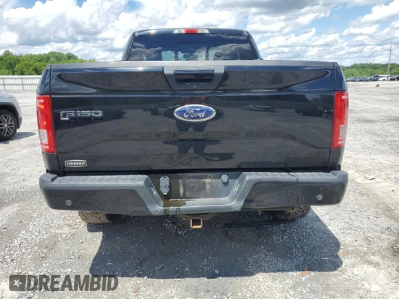 2017 Ford F-150 XL with VIN 1FTFX1EF4HFC57454, listed as a Copart auction lot 57087675 with 127,534 mi miles and Salvage title. Bid and sale history available at DreamBid. Image 6.