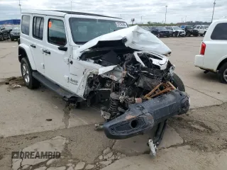 2023 Jeep Wrangler Sahara with VIN 1C4HJXEG6PW577427, listed as a Copart auction lot 57229185 with Not provided miles and Non repairable. Bid and sale history available at DreamBid. Image 4.