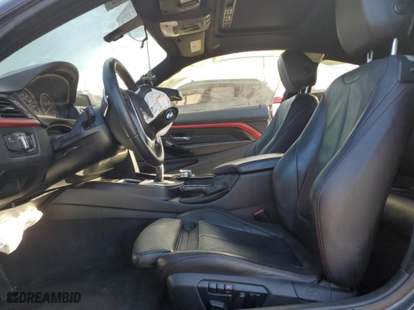 2015 BMW 4 Series 435i xDrive with VIN WBA3R5C56FK371987, listed as a Copart auction lot 88077015 with 0 mi miles and Salvage Title. Bid and sale history available at carsss.com. Image 7.