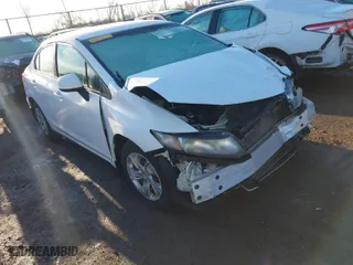 2013 Honda Civic Sdn LX with VIN 19XFB2F54DE003872, listed as a IAAI auction lot 41894513 with 113,253 mi miles. Bid and sale history available at carsss.com. Image 1.