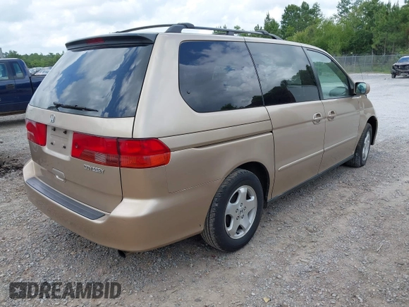 2001 Honda Odyssey EX z VIN 2HKRL18631H601677, wystawiony jako IAAI lot #42270829 z przebiegiem 205 706 mil mil oraz . Historia ofert i sprzedaży dostępna na DreamBid. Obrazek 4.