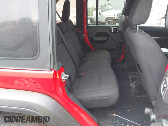 2018 Jeep Wrangler Unlimited Sport S z VIN 1C4HJXDG9JW169755, wystawiony jako IAAI lot #42686267 z przebiegiem 110 948 mil mil oraz . Historia ofert i sprzedaży dostępna na DreamBid. Obrazek 8.