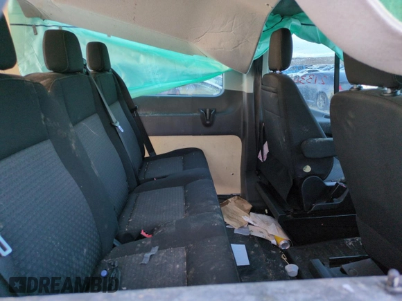 2023 Ford Transit with VIN 1FTBR2DG3PKA80135, listed as a Copart auction lot 46504465 with 21,334 mi miles and Salvage title. Bid and sale history available at DreamBid. Image 10.