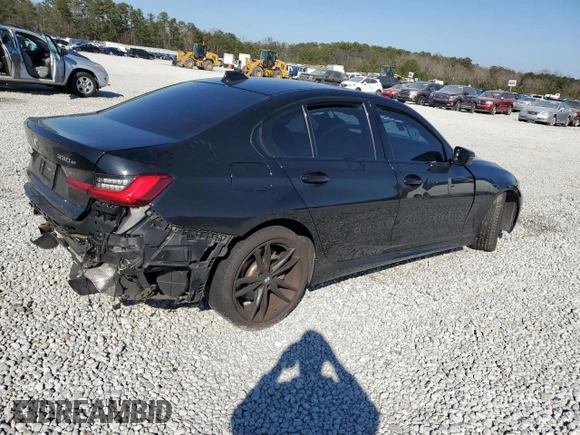 2021 BMW 3 Series 330e with VIN 3MW5P7J03M8B61203, listed as a Copart auction lot 46775885 with 0 mi miles and Salvage Title. Bid and sale history available at carsss.com. Image 3.
