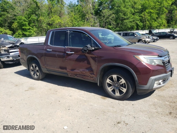 2017 Honda Ridgeline RTL-E with VIN 5FPYK3F71HB034018, listed as a Copart auction lot 51738165 with 125,242 mi miles and Salvage Title. Bid and sale history available at carsss.com. Image 4.