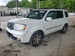 2013 Honda Pilot Touring with VIN 5FNYF3H95DB012660, listed as a Copart auction lot 53327255 with 122,139 mi miles and Salvage Title. Bid and sale history available at carsss.com. Image 1.