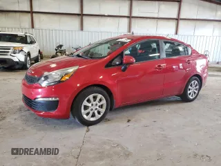 2017 Kia Rio LX with VIN KNADM4A34H6035510, listed as a Copart auction lot 63038054 with 52,837 mi miles and Salvage Title. Bid and sale history available at carsss.com. Image 1.