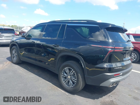 2025 Chevrolet Traverse FWD LT with VIN 1GNERGRS3SJ128679, listed as a IAAI auction lot 42596196 with 28,967 mi miles and . Bid and sale history available at DreamBid. Image 3.