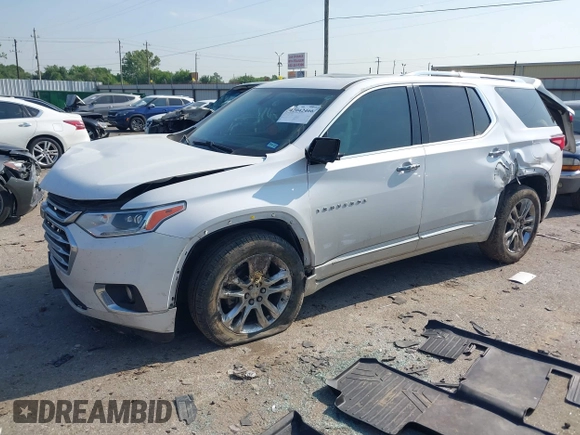 2020 Chevrolet Traverse High Country with VIN 1GNEVNKWXLJ135322, listed as a IAAI auction lot 42042466 with 105,748 mi miles and . Bid and sale history available at DreamBid. Image 17.