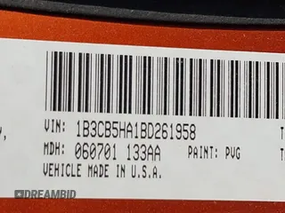 2011 Dodge Caliber Heat with VIN 1B3CB5HA1BD261958, listed as a IAAI auction lot 40570857 with 141,176 mi miles and . Bid and sale history available at DreamBid. Image 9.