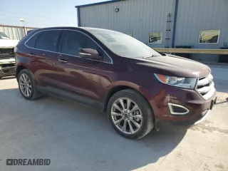 2017 Ford Edge Titanium with VIN 2FMPK3K88HBB88530, listed as a Copart auction lot 49213195 with 128,660 mi miles and Salvage Title. Bid and sale history available at carsss.com. Image 4.