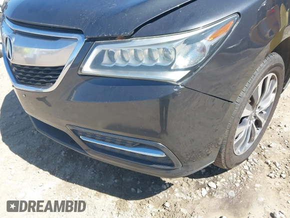 2015 Acura MDX Tech Pkg with VIN 5FRYD3H44FB002147, listed as a IAAI auction lot 41832079 with 1 mi miles. Bid and sale history available at carsss.com. Image 6.