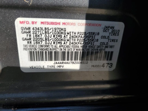 2011 Mitsubishi Outlander Sport SE with VIN JA4AR4AU7BZ004512, listed as a Copart auction lot 48895295 with 142,840 mi miles and Salvage Title. Bid and sale history available at carsss.com. Image 13.