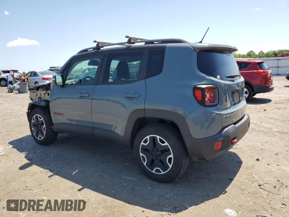 2015 Jeep Renegade Trailhawk с VIN ZACCJBCT0FPB56914, выставлен на аукционе Copart как лот 61804115 с пробегом 66 974 миль миль и Списание • Salvage title. История ставок и продаж доступна на DreamBid. Изображение 2.