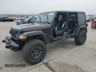 2024 Jeep Wrangler Rubicon X z VIN 1C4RJXFG1RW137055, wystawiony jako Copart lot #43633625 z przebiegiem 7 686 mil mil oraz Czysty tytuł • Clean title. Historia ofert i sprzedaży dostępna na DreamBid. Obrazek 1.