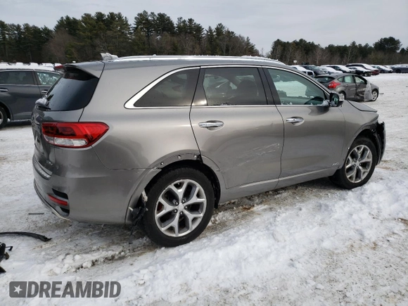 2018 Kia Sorento SX Limited z VIN 5XYPKDA55JG364808, wystawiony jako Copart lot #44242595 z przebiegiem 54 006 mil mil oraz Szkoda całkowita • Salvage title. Historia ofert i sprzedaży dostępna na DreamBid. Obrazek 3.