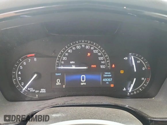 2018 Cadillac XT5 FWD with VIN 1GYKNARSXJZ223593, listed as a Copart auction lot 54414045 with 48,097 mi miles and Salvage title. Bid and sale history available at DreamBid. Image 9.