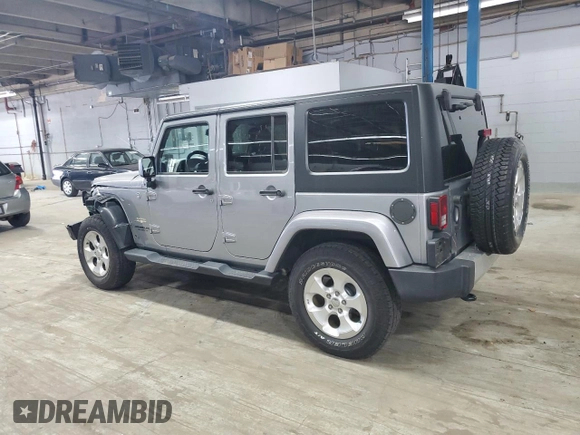 2015 Jeep Wrangler Unlimited Sahara with VIN 1C4BJWEG5FL743663, listed as a Copart auction lot 60205225 with 69,922 mi miles and Salvage title. Bid and sale history available at DreamBid. Image 2.